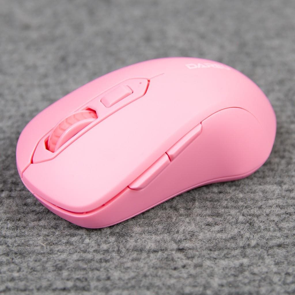 Chuột không dây Dareu LM115G - Hàng chính hãng  - Màu hồng