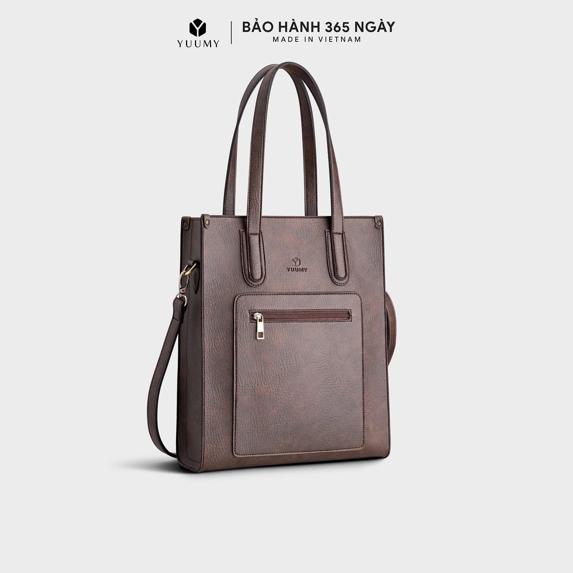 Túi Yuumy  Thời trang nữ tote - Túi xách da YTX18  - Nâu