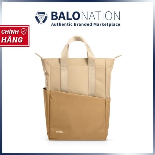 Balo TOMTOC Slash Flip Laptop Backpack 12L dành cho Macbook Ultrabook 13 14 Inch A63-C1G1  A63-C1K1 - Hàng Chính Hãng - Sand Brown