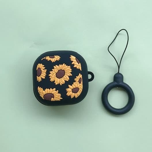 Ốp Case Silicon Bảo Vệ dành cho tai nghe Samsung Galaxy Buds 2 Pro Buds 2 Buds Pro Buds Live Buds FE Hình Animal Kai Hàng Chính Hãng - Hoa Hướng Dương Vàng