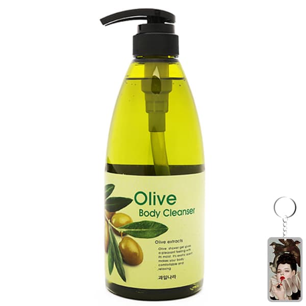 Sữa tắm tinh chất ô liu Welcos Olive Body Cleanser 740ml Móc khóa