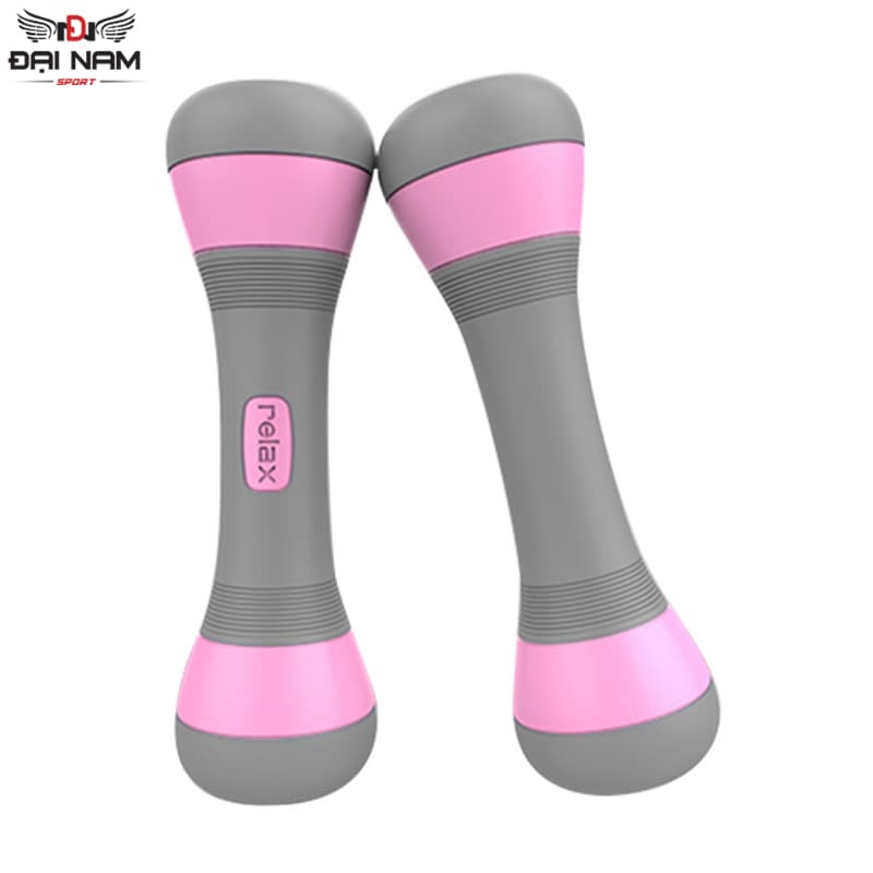 Bộ Tạ Tay Điều Chỉnh Trọng Lượng 2kg Có Tay Cầm Bọc Cao Su Thế Hệ Mới Đại Nam Sport - Hồng