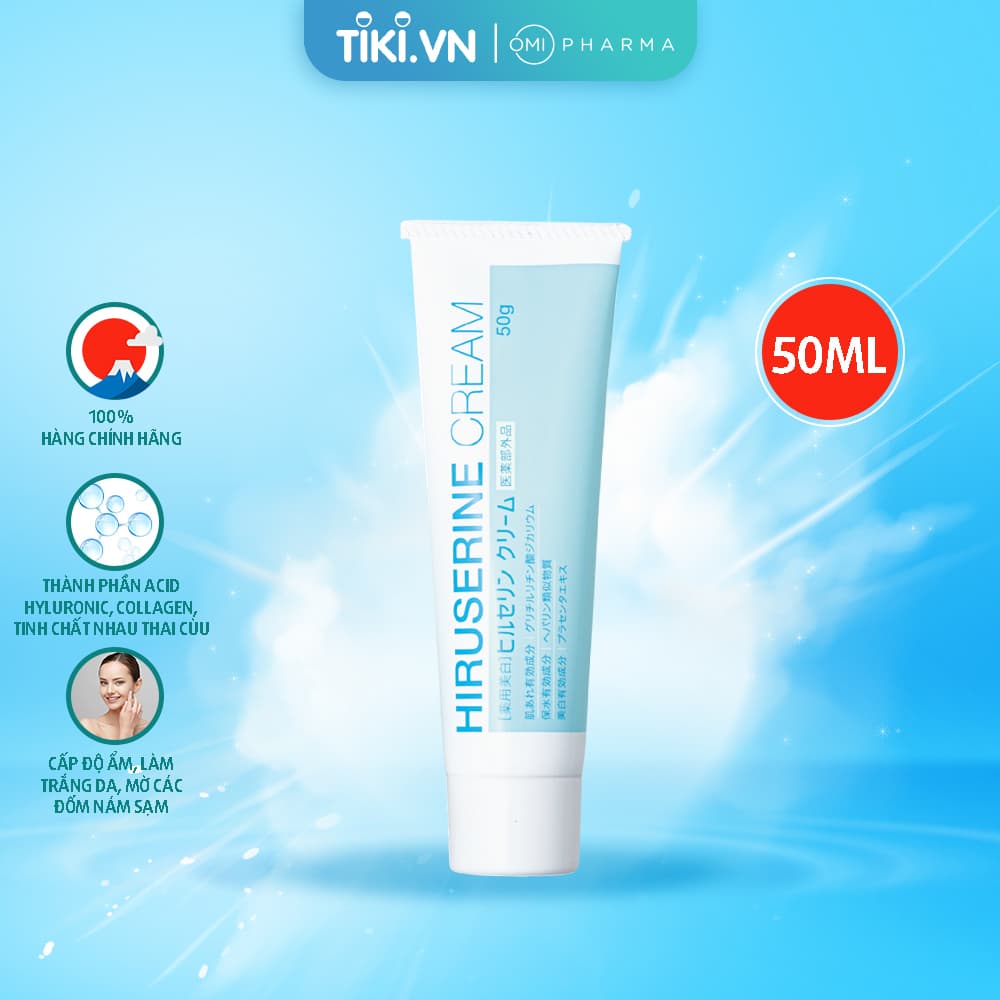 Kem dưỡng ẩm dành cho da khô Hiruserine Cream 50g