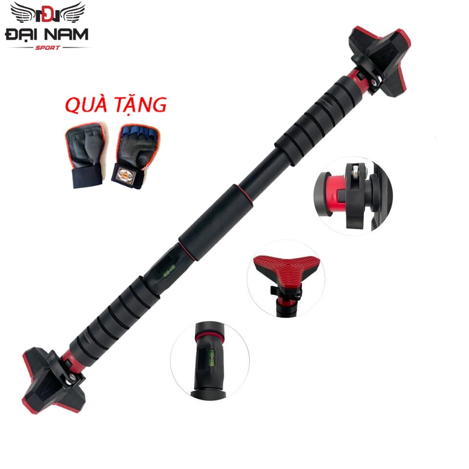 Xà Đơn Treo Tường 2022 Tích Hợp Giọt Nước Chỉnh Thăng Bằng Đại Nam Sport Thế Hệ Mới  Kèm Găng Tay Tập Xà - 69-107cm