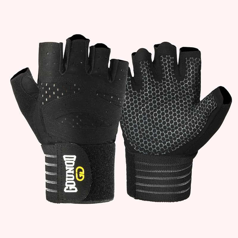 Bao găng tay tập gym kết hợp quấn bảo vệ cổ tay Cleacco J55 - Hàng chính hãng BORO SPORT - L