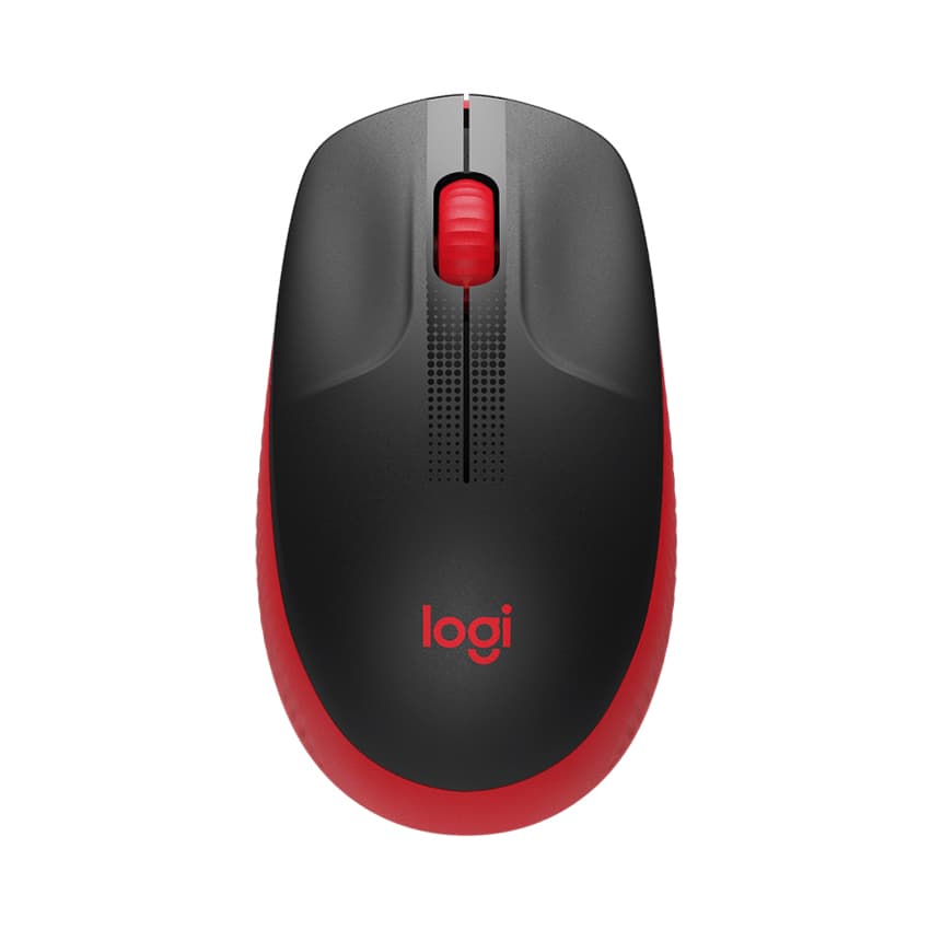 Chuột không dây Logitech M190 - Hàng Chính Hãng - Đỏ