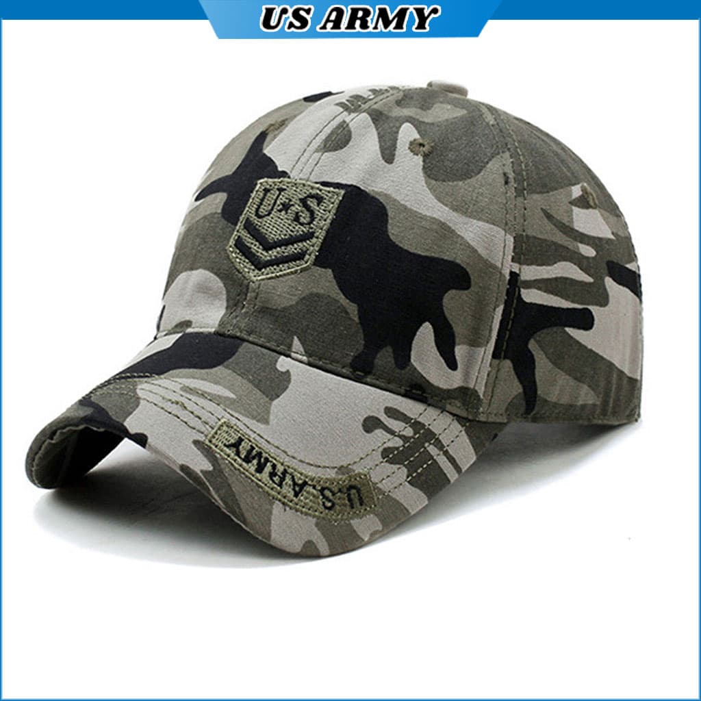 Mũ Lưỡi Trai Lính Mỹ US ARMY U890, Nón Lưỡi Trai Rằn Ri Đi Phượt Phong Cách Lính - HÀNG CHÍNH HÃNG - Rằn Ri
