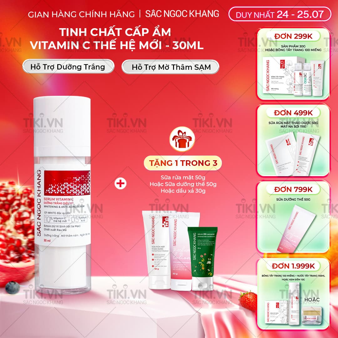 Tinh chất Serum C thế hệ mới Sắc Ngọc Khang 30ml giúp dưỡng trắng, mờ thâm nám, ngừa nếp nhăn