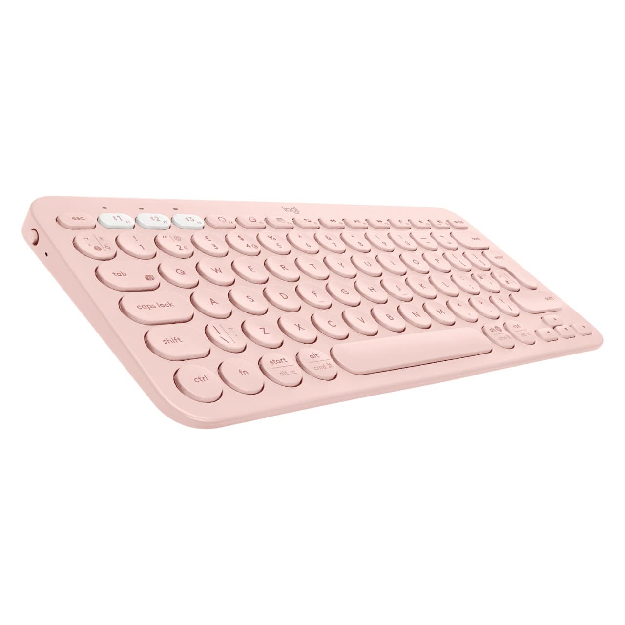 Bàn phím không dây Bluetooth Logitech K380 - Kết nối 3 thiết bị, giảm ồn, gọn nhẹ dễ mang đi, phù hợp Mac PC Laptop Điện thoại - Màu hồng - Hàng chính hãng
