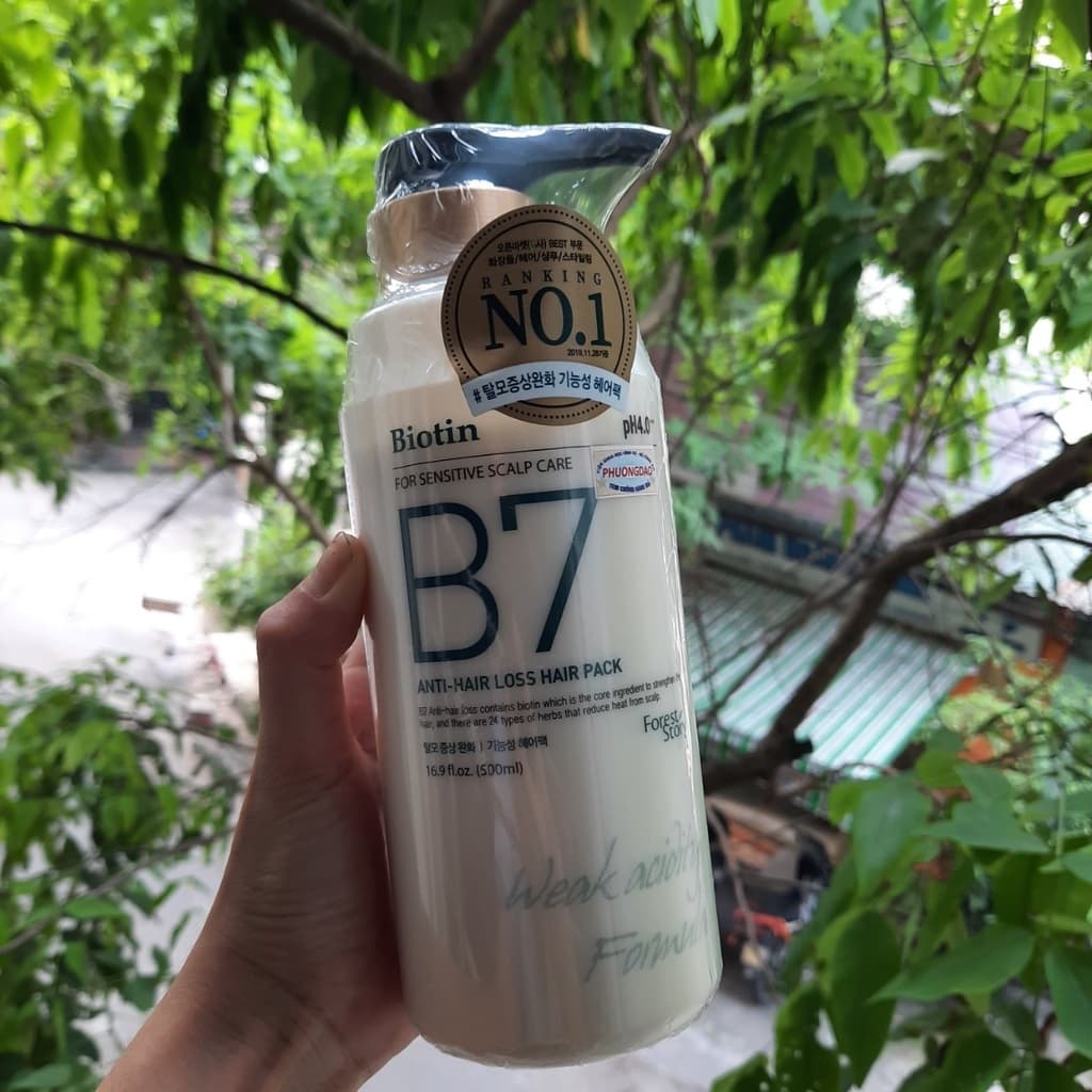 Dầu Gội Thảo Dược Ngăn Ngừa Rụng Tóc BIOTIN B7 ANTI- HAIR LOSS SHAMPOO Hàn Quốc tặng móc khóa - 500ml - Dầu Xả