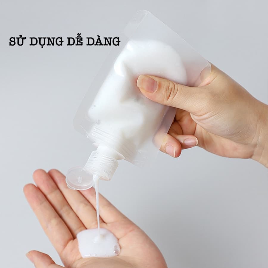 Túi chiết mỹ phẩm du lịch đựng dầu gội, dầu xả, sữa tắm tiện lợi có thể tái sử dụng Legaxi - 50ml - 1 Cái