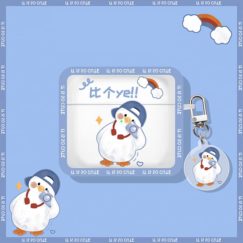 Case Ốp Bảo Vệ Vịt Cute Ducht dành cho AIRPODS 3 Airpods Pro Airpods 12- Hàng chính hãng - Airpods Pro - Vịt Chụp Ảnh