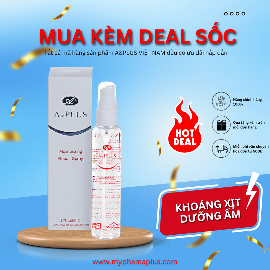 Chai Xịt Giữ Ẩm Nuôi Dưỡng Da A&Plus B10 80ml