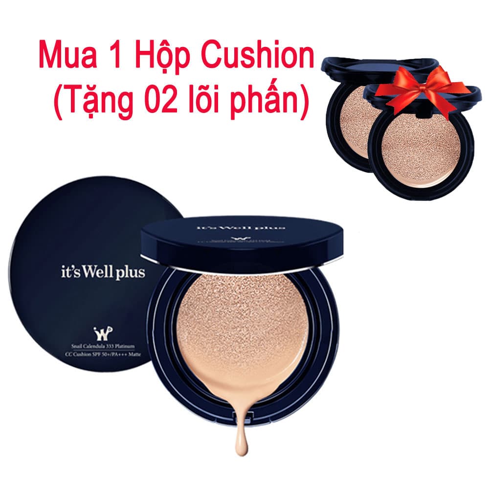 Kem Phấn Nước Trang Điểm Kiềm Dầu  Và Dưỡng Trắng Da Phong Cách Hàn Quốc tặng 02 lõi phấn