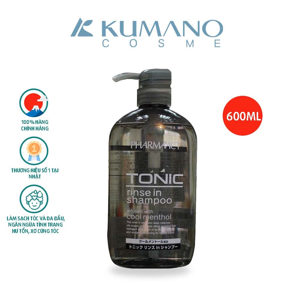 Combo Dầu Gội Xả 2in1  Sữa Tắm PharmaAct Tonic & PharmaAct Cool Body Soap - Dầu Gội Bạc Hà