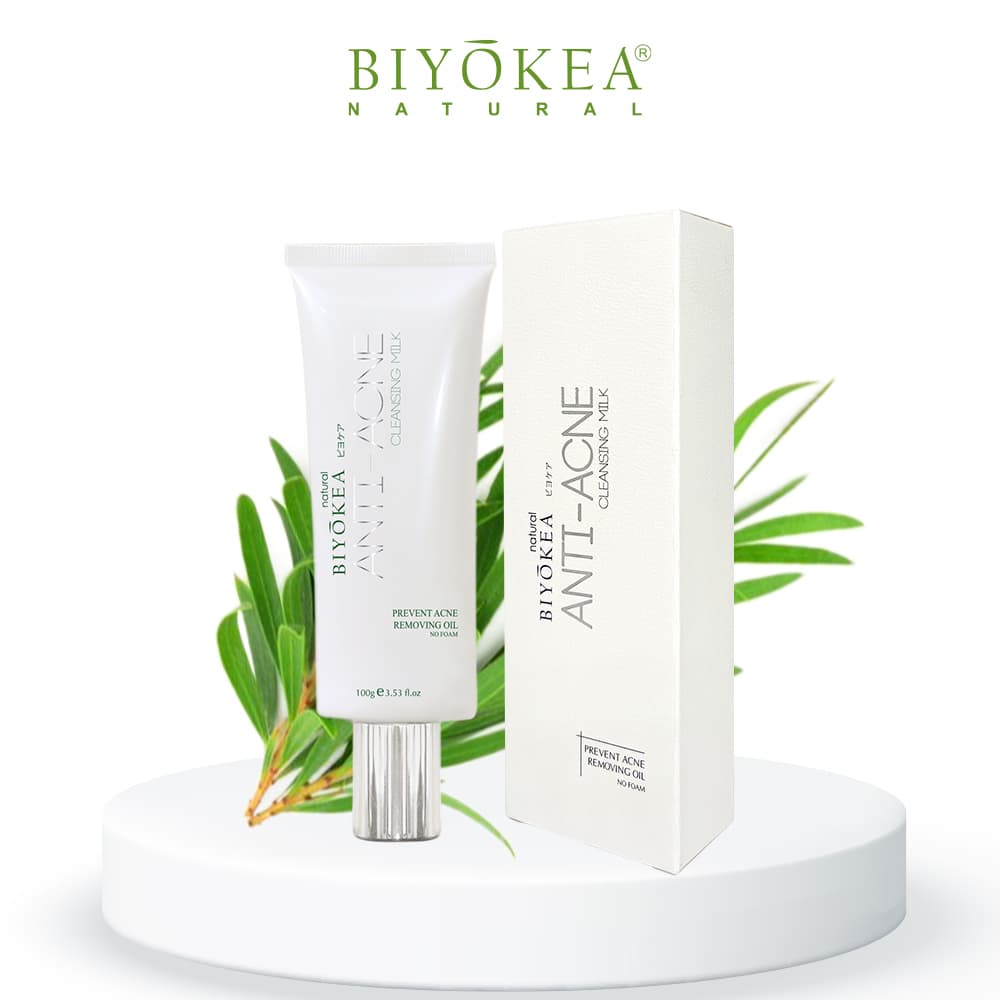 Sữa Rửa Mặt Không Bọt, Ngăn Ngừa Mụn, Làm Sạch Sâu Biyokea 100g