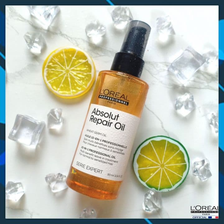 Tinh dầu dưỡng tóc LOREAL PRO SERIE EXPERT Absolut Repair Oil 10-in-1 Professional Oil 90ml