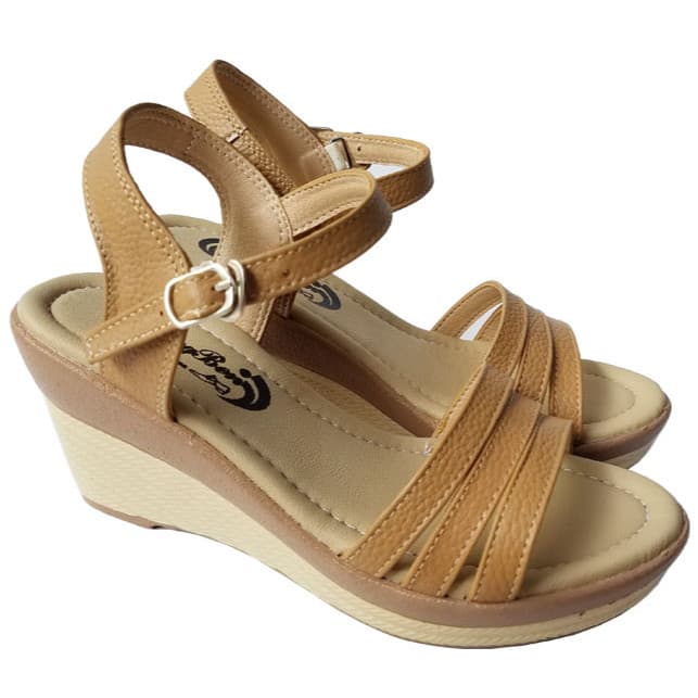 Giày Sandal Đế Xuồng Nữ Da Bò BIGGBEN Cao Cấp SDX28 - 35