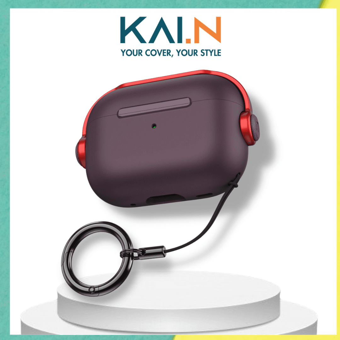 Ốp Case Kai.N MP3 Dành Cho Airpods Pro 2 Airpods 3 - Hàng Chính Hãng - Airpods 3 - Pruple Red