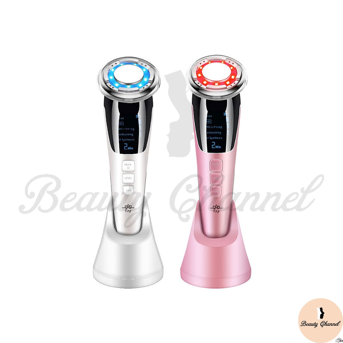 Máy Massage Làm Đẹp Photon Nóng Và Lạnh EMS, Giúp Nâng Cơ Mặt, Rửa Sạch Sâu, Tăng Cường Hấp Thụ Và Khóa Giữ Tinh Chất Dưỡng Da - Trắng