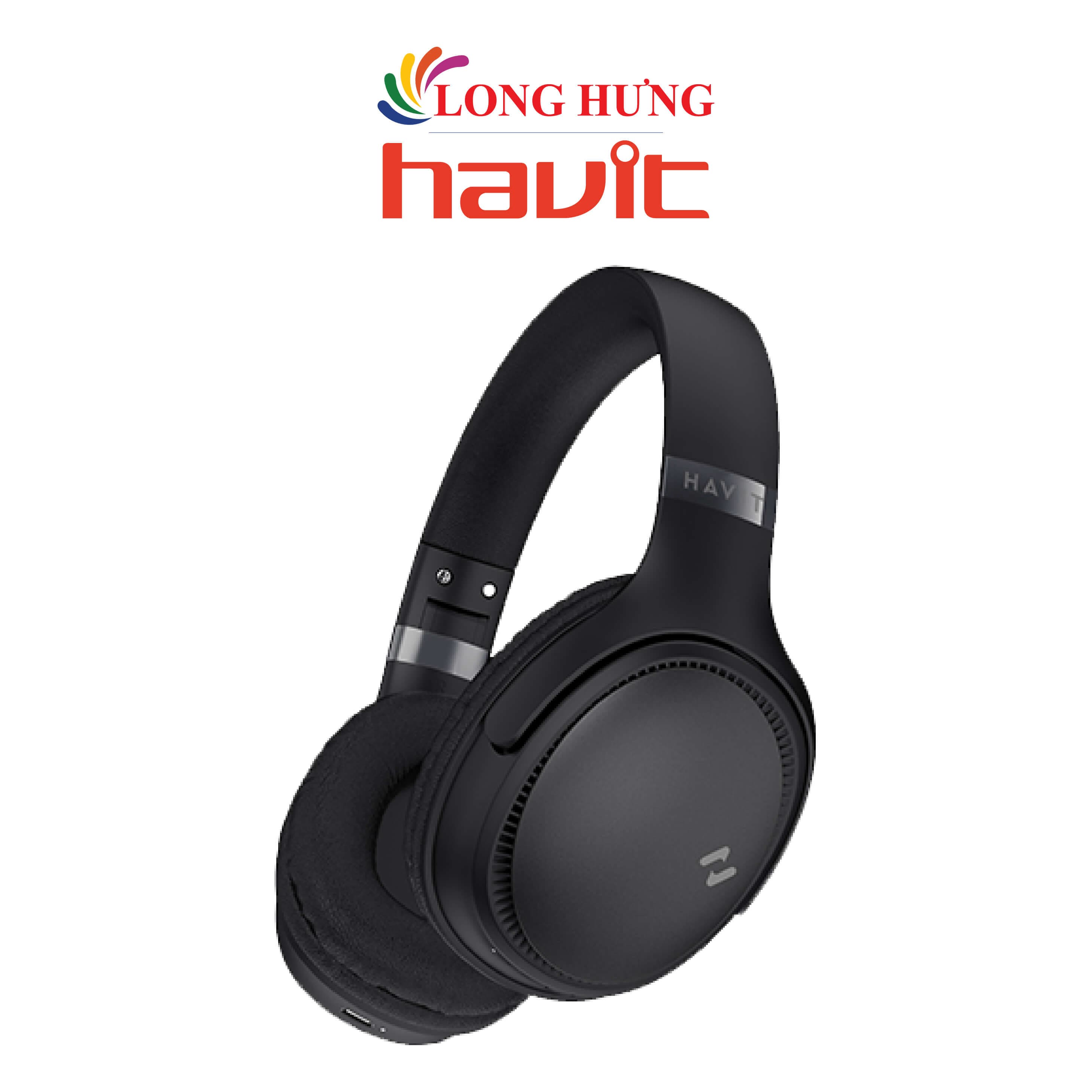 Tai nghe chụp tai Bluetooth Havit H630BT - Hàng chính hãng - đen