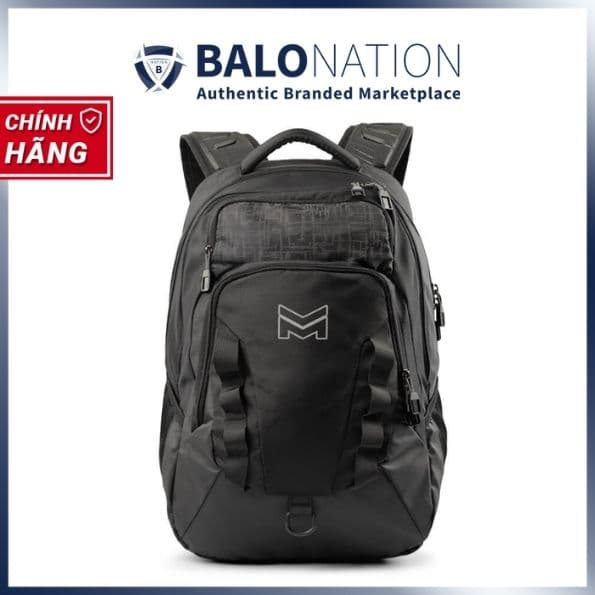 Balo thể thao Mr Vui BLTT905 balo du lịch và đi làm 47 x 32 x 19 cm - Đen