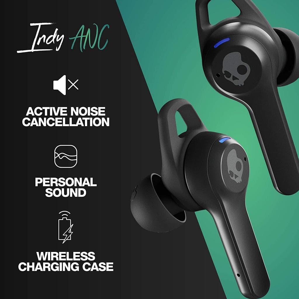 Tai nghe không dây Skullcandy Indy ANC True Wireless Hàng Nhập Khẩu - Màu đen