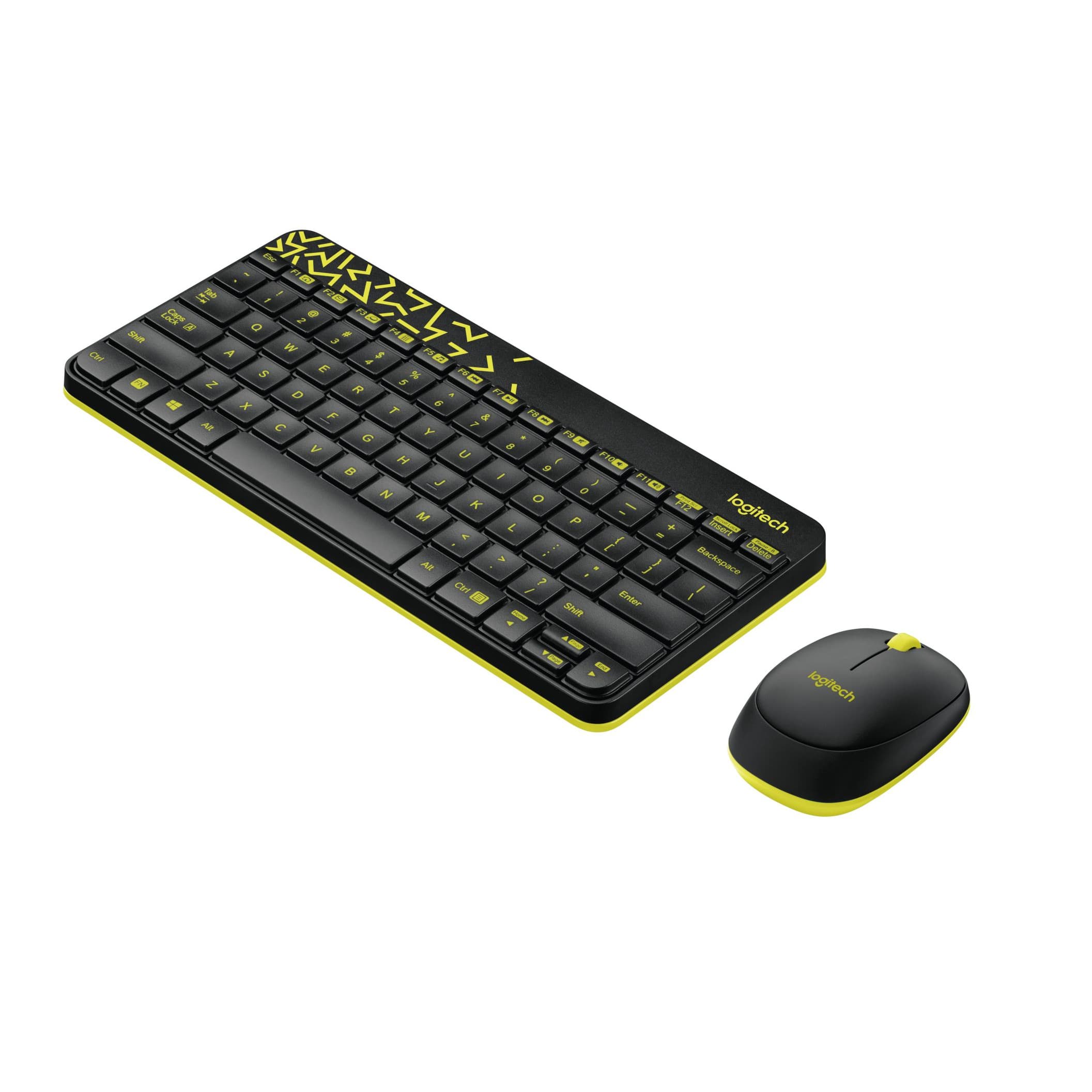 Combo chuột phím không dây Logitech MK240 - nhỏ gọn, 1 đầu thu USB, không dây 10m, pin lâu vượt trội - Màu Đen - Hàng chính hãng