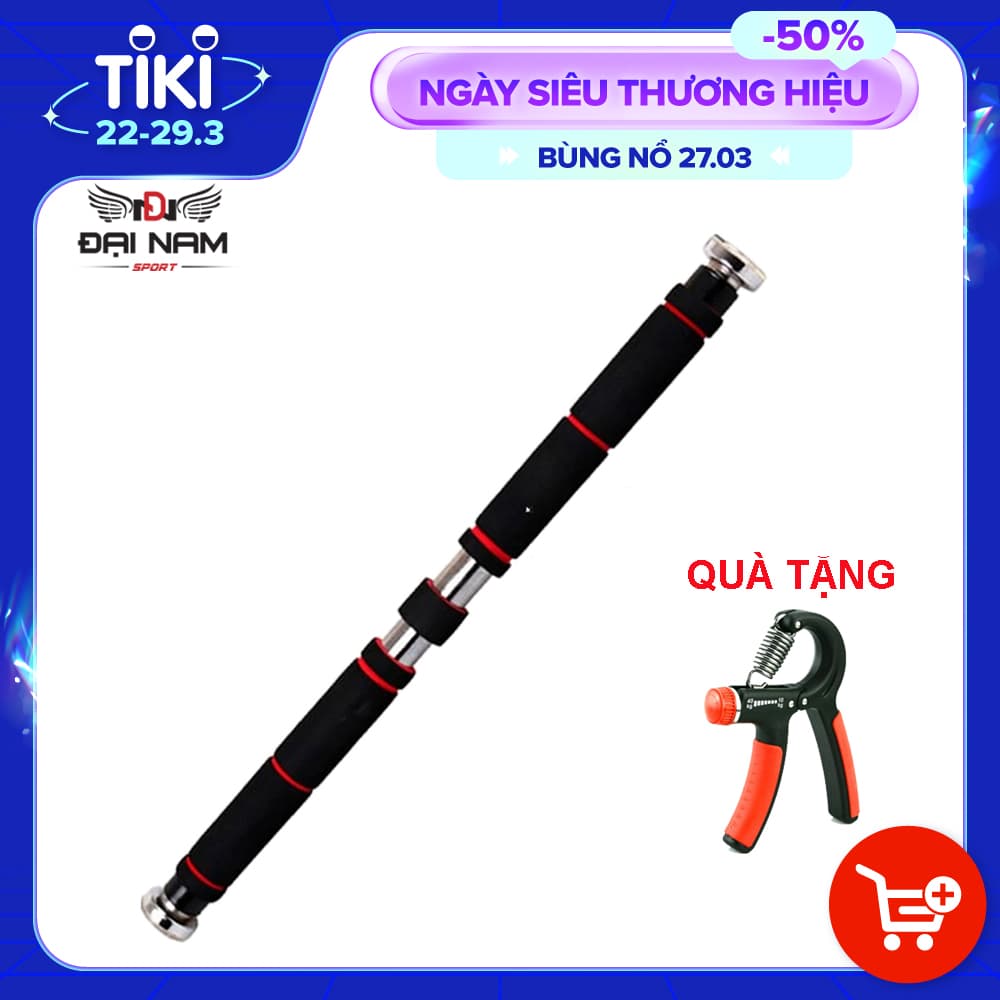 Combo xà đơn treo tường DNS  KT 80-130cm  Kìm bóp tay điều chỉnh lực