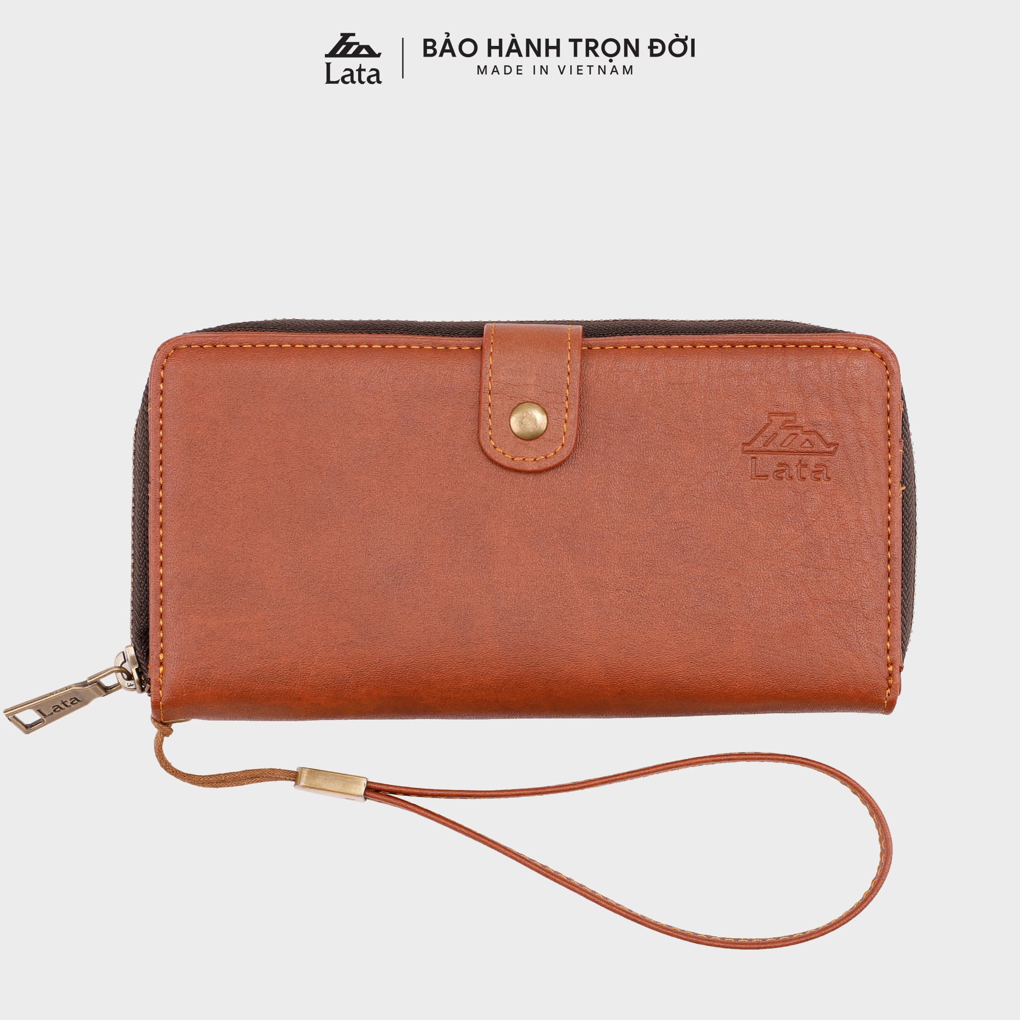 Ví cầm tay thời trang Unisex LATA VN34  - Bò đậm