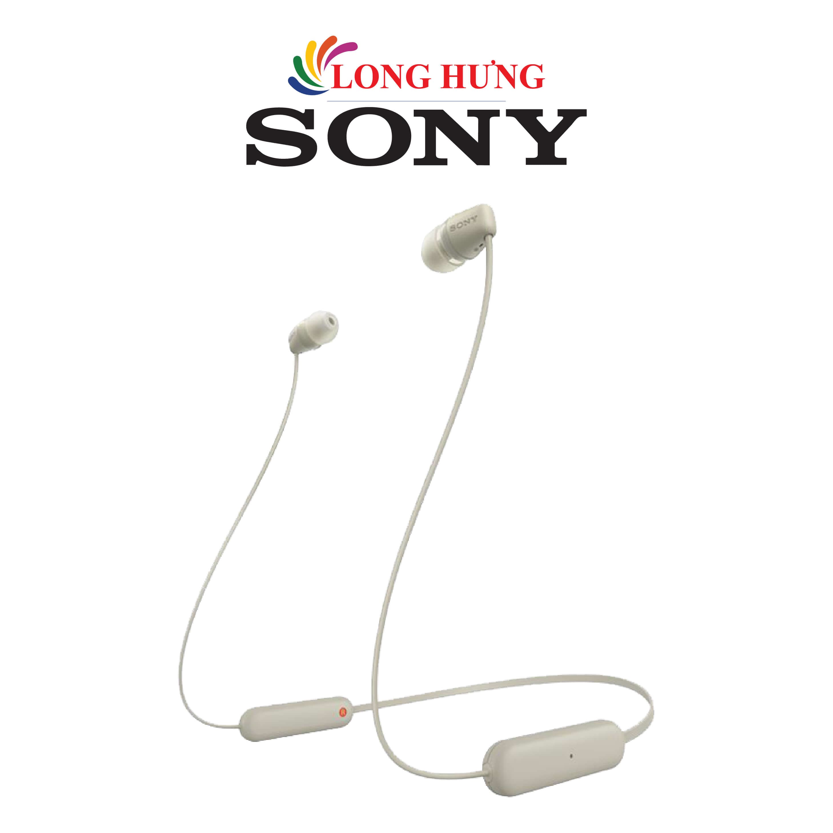 Tai nghe Bluetooth In-ear Sony WI-C100 - Hàng chính hãng - Nâu sẫm