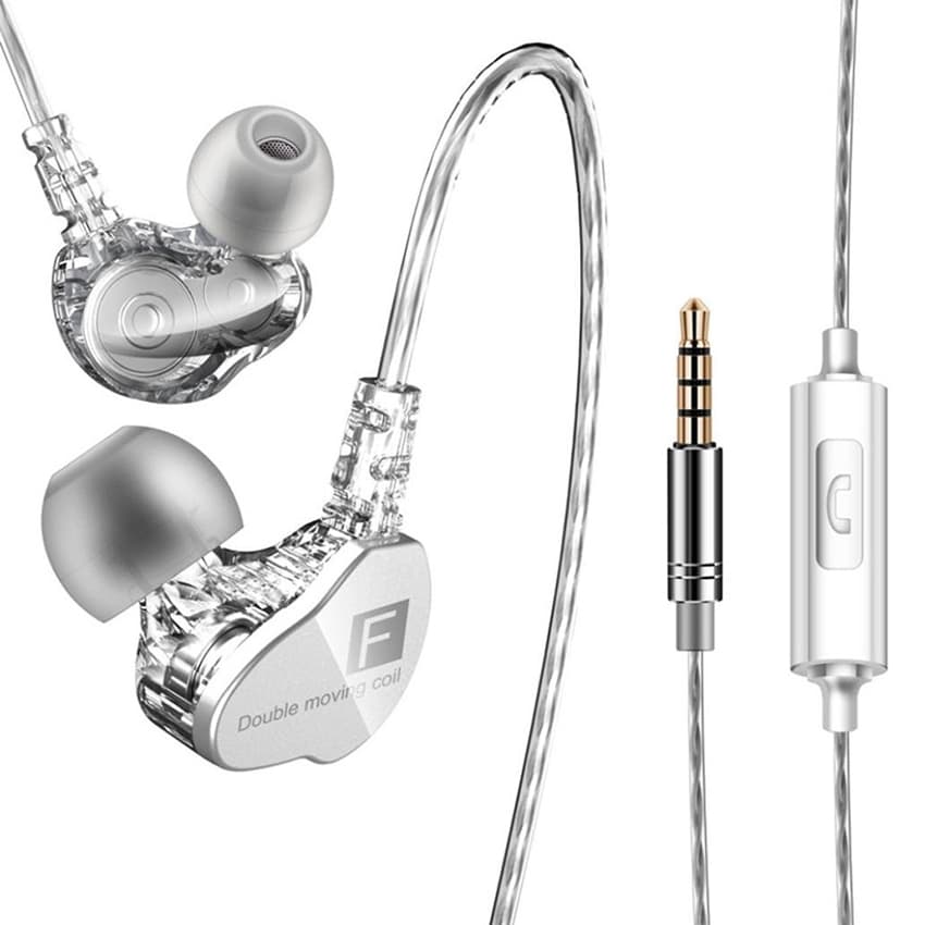 Tai nghe nhét tai New4all CK9 Sport Earphone móc qua vành tai - Hàng Chính Hãng - Trắng