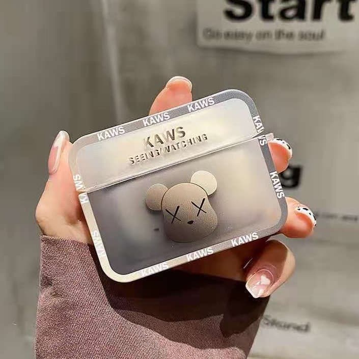 Bao Case Dành Cho Airpods 3 Airpods Pro Kai TPU Họa Tiết Kaws- Hàng Chính Hãng - Airpods 3 - nâu