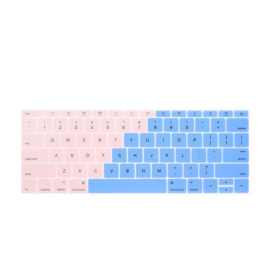 Miếng phủ bàn phím bằng silicon chống bụi, chống nước bảo vệ cho Macbook màu Ombre - Macbook Pro 13.3 inch đời 2015 trở về trước