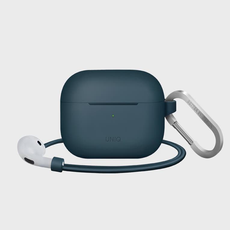 Bao Case Ốp Bảo Vệ UNIQ Vencer Silicone Hang dành cho Airpods 3 - Hàng Chính Hãng - Xanh