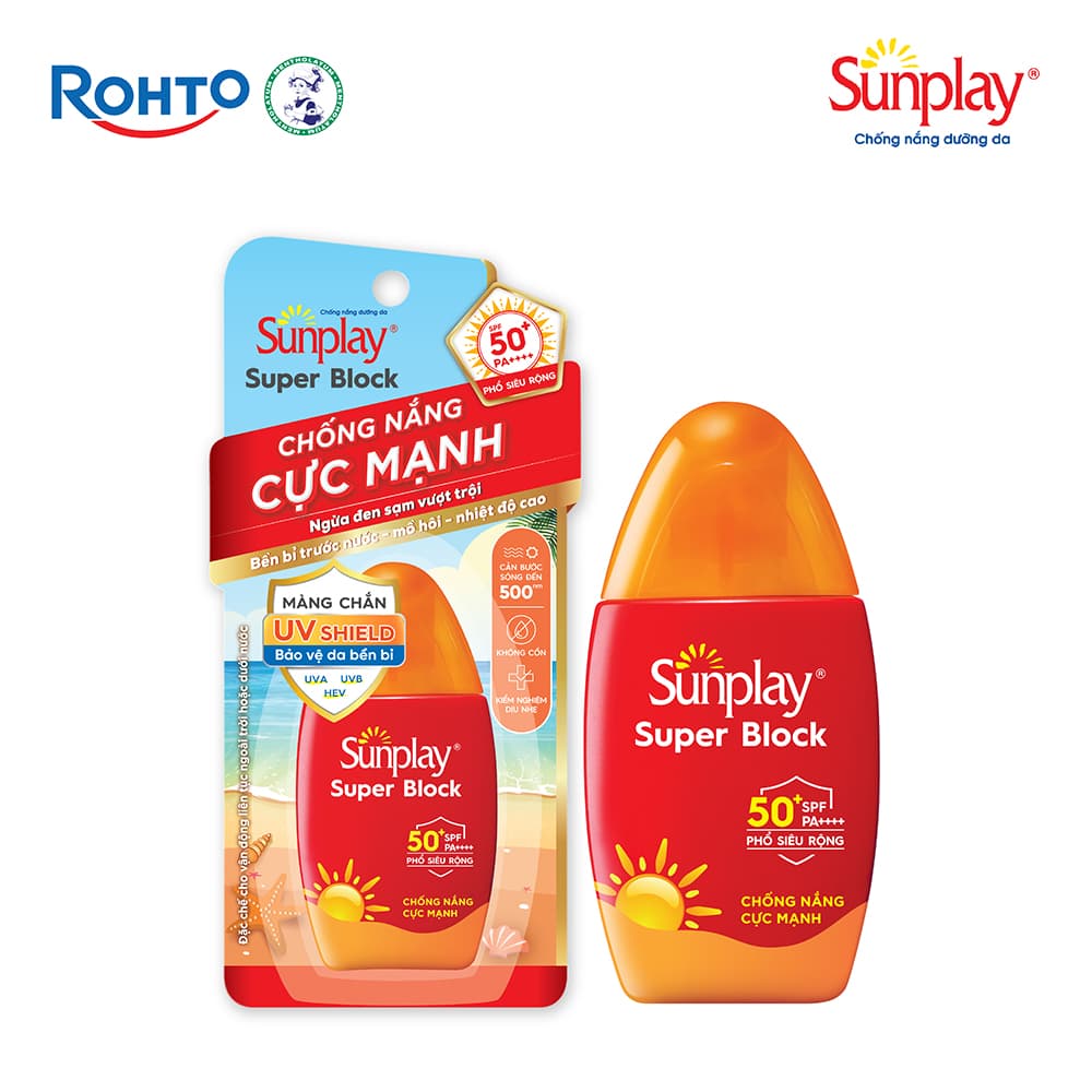 Kem chống nắng Sunplay cực mạnh dạng sữa Sunplay Super Block SPF 81, PA 30g