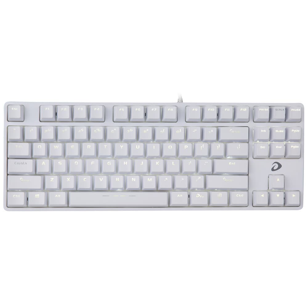 Bàn Phím Cơ Gaming Dareu EK87 White - Hàng Chính Hãng - Red