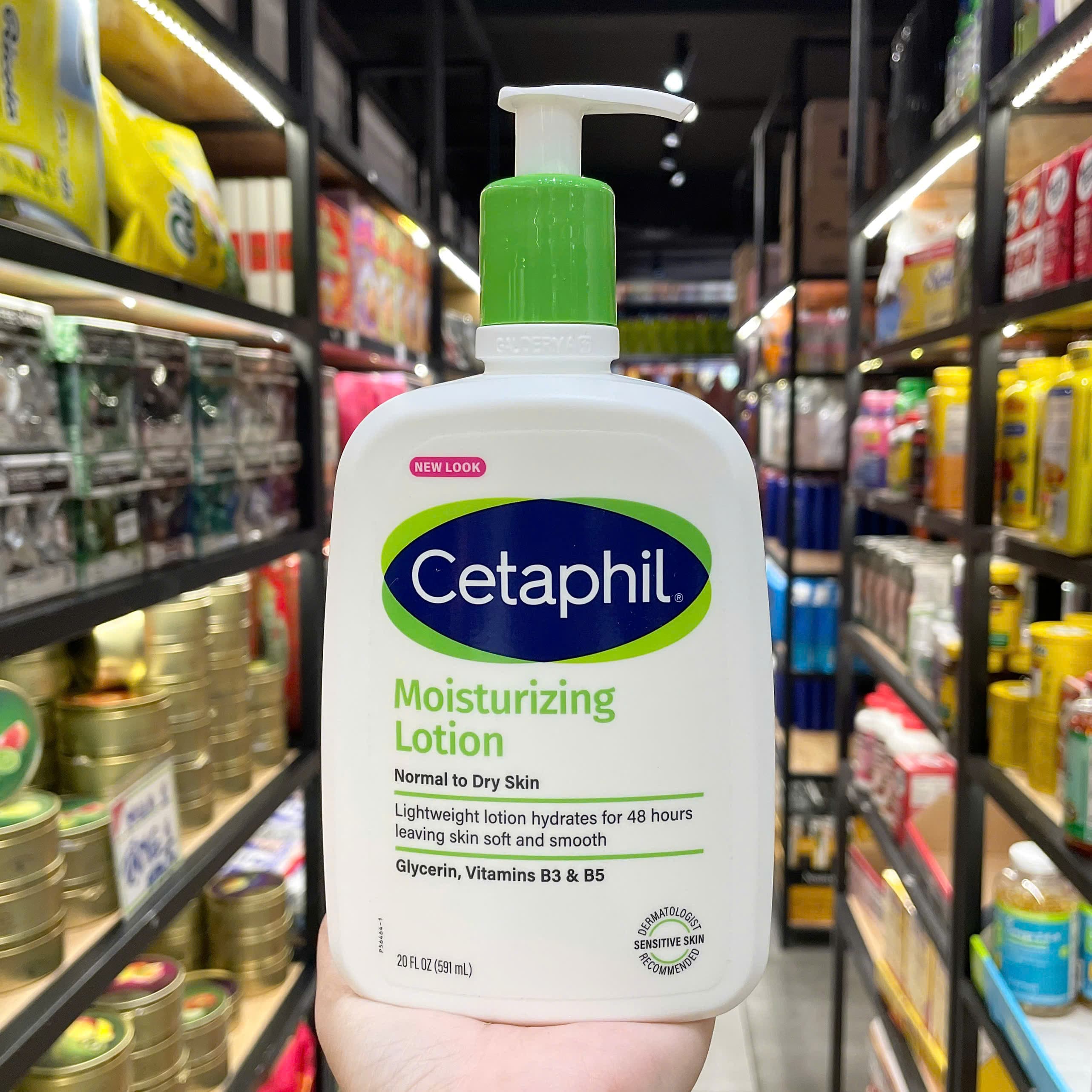 Sữa dưỡng ẩm toàn thân Cetaphil Moisturizing Lotion 591ml chai có vòi - 1 Chai 591ml