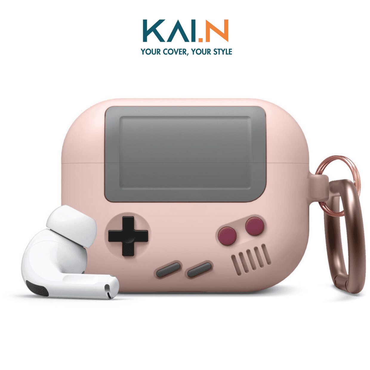 Case Kai.N Game Boy Dành Cho Airpods Pro 2 Airpods Pro Airpods 3 Hàng Chính Hãng - Pink - Airpods Pro 2