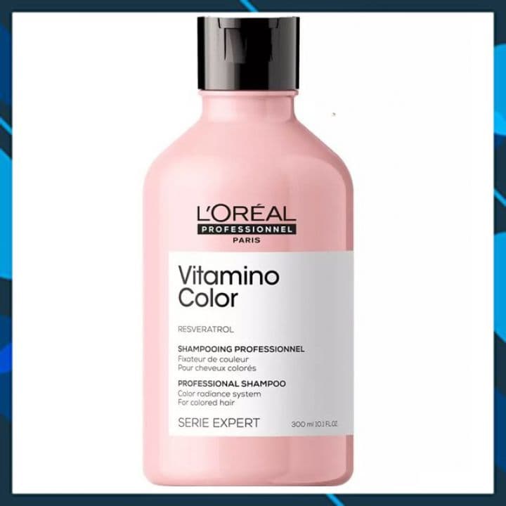 Dâu gôi phục hồi và giữ màu toc nhuôm Loreal Serie Expert Resveratrol  Vitamino color radiance shampoo 300ml  Mới Chĩnh Hãng
