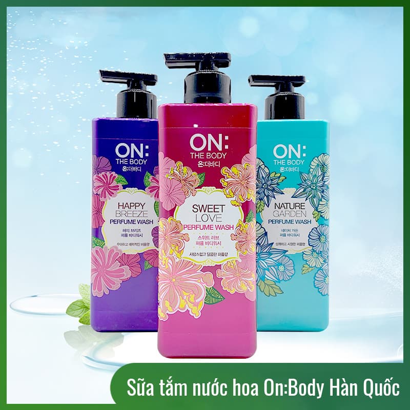 Sữa tắm dưỡng ẩm hương nước hoa On The Body Perfume Hàn Quốc 500g - Violet Dream
