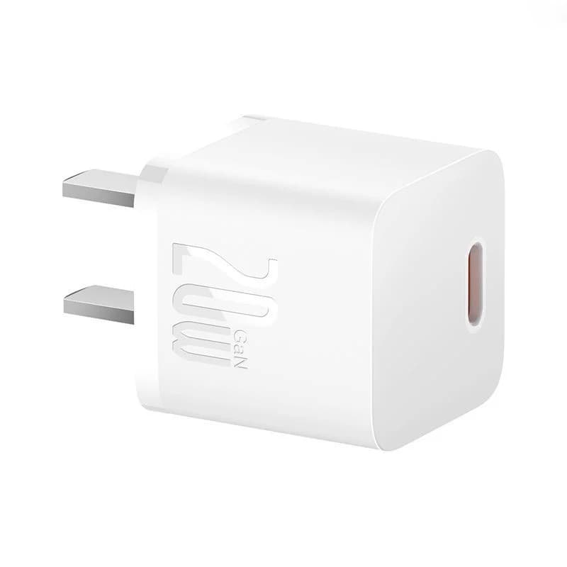 Củ sạc nhanh Baseus GaN5 Fast Charger 1C 20W Hàng chính hãng - Củ Sạc - Trắng