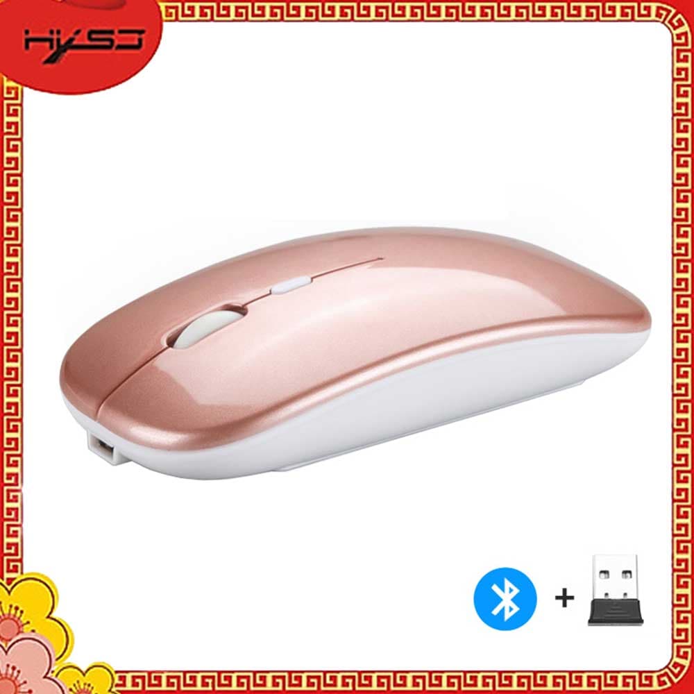 Chuột không dây Bluetooth  HXSJ M90 - Hàng chính hãng - Hồng