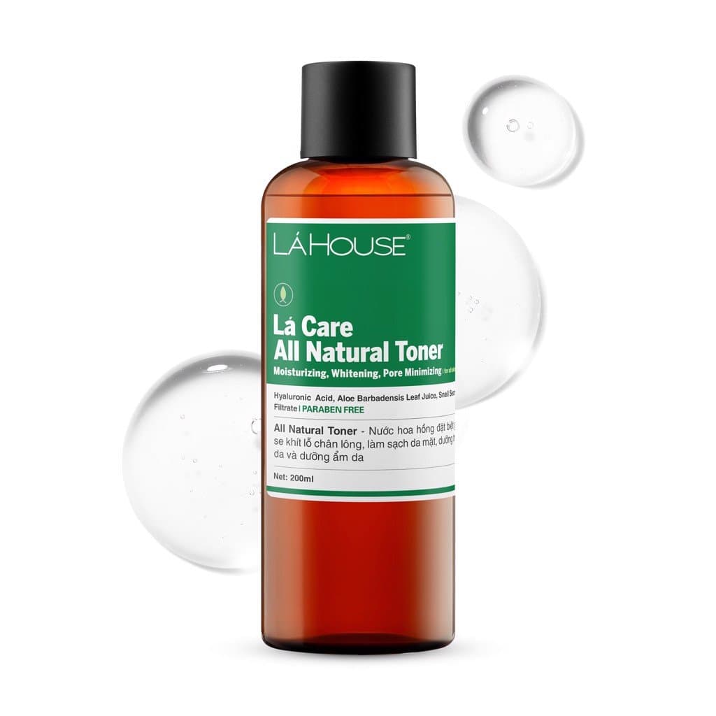 Nước hoa hồng giúp làm sáng da Lá House Lá Care All Natural Toner 200ml100ml - 200ml