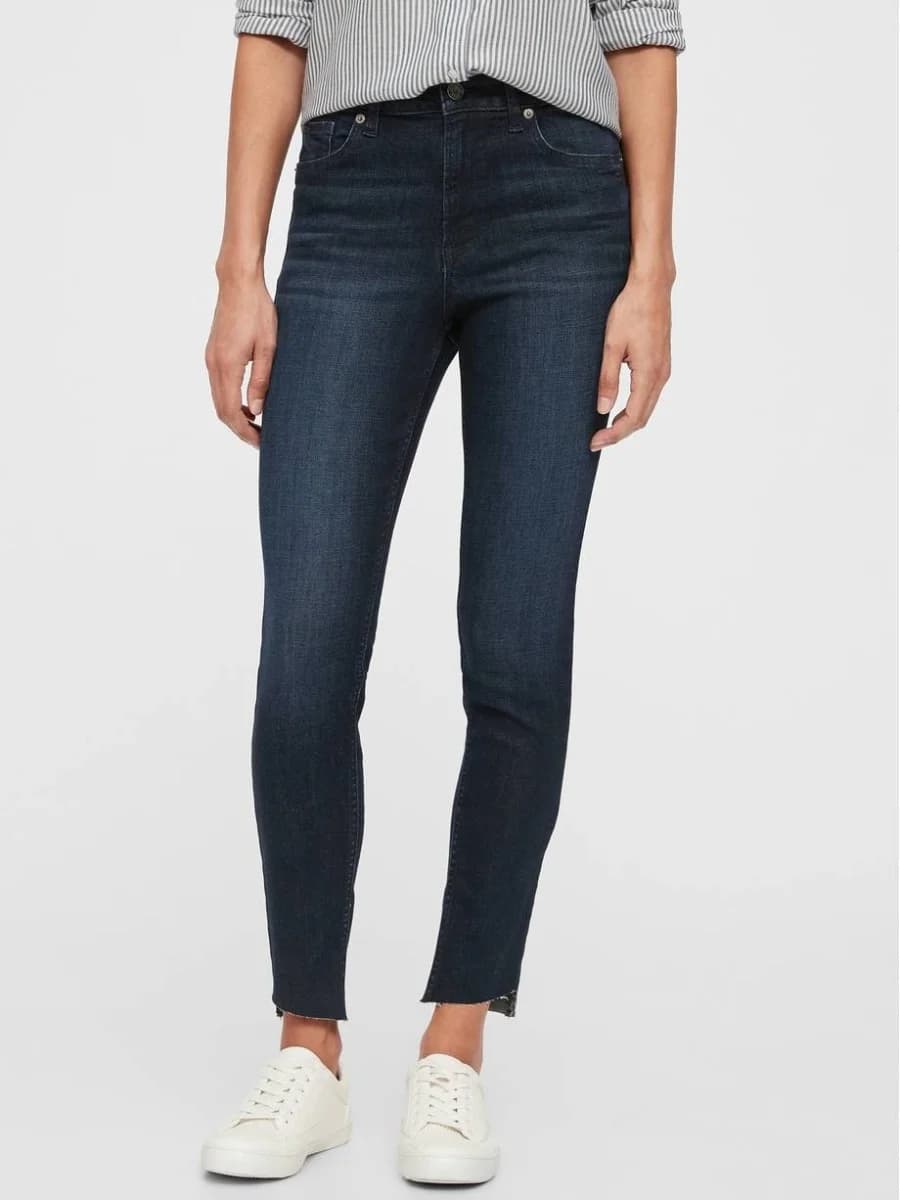 GAP - Quần Jeans Dài Nữ - High Rise Legging - DARK FREEMAN
