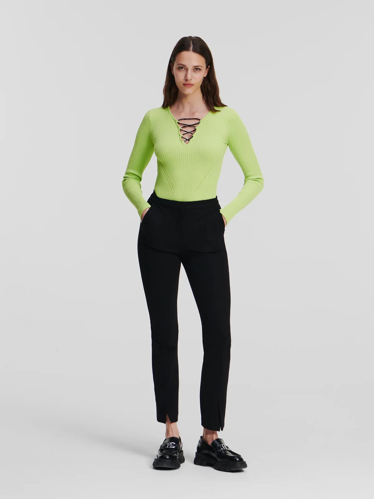 Karl Lagerfeld - Quần Dài Nữ - Black