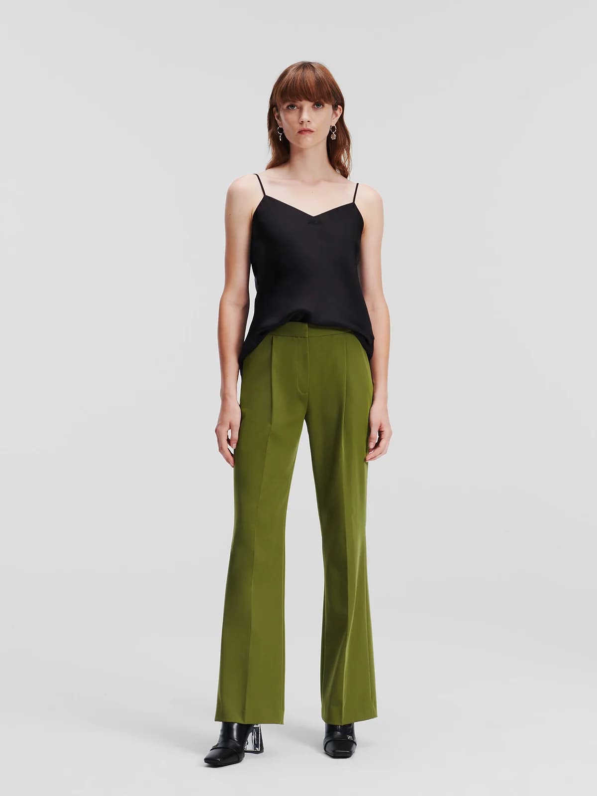 Karl Lagerfeld - Quần Dài Nữ - PESTO GREEN