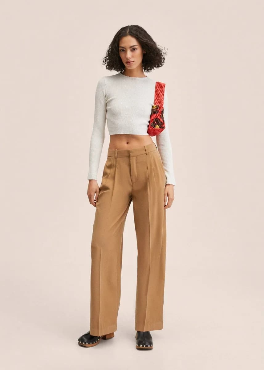 Mango - Quần Dài Paul - DARK BROWN