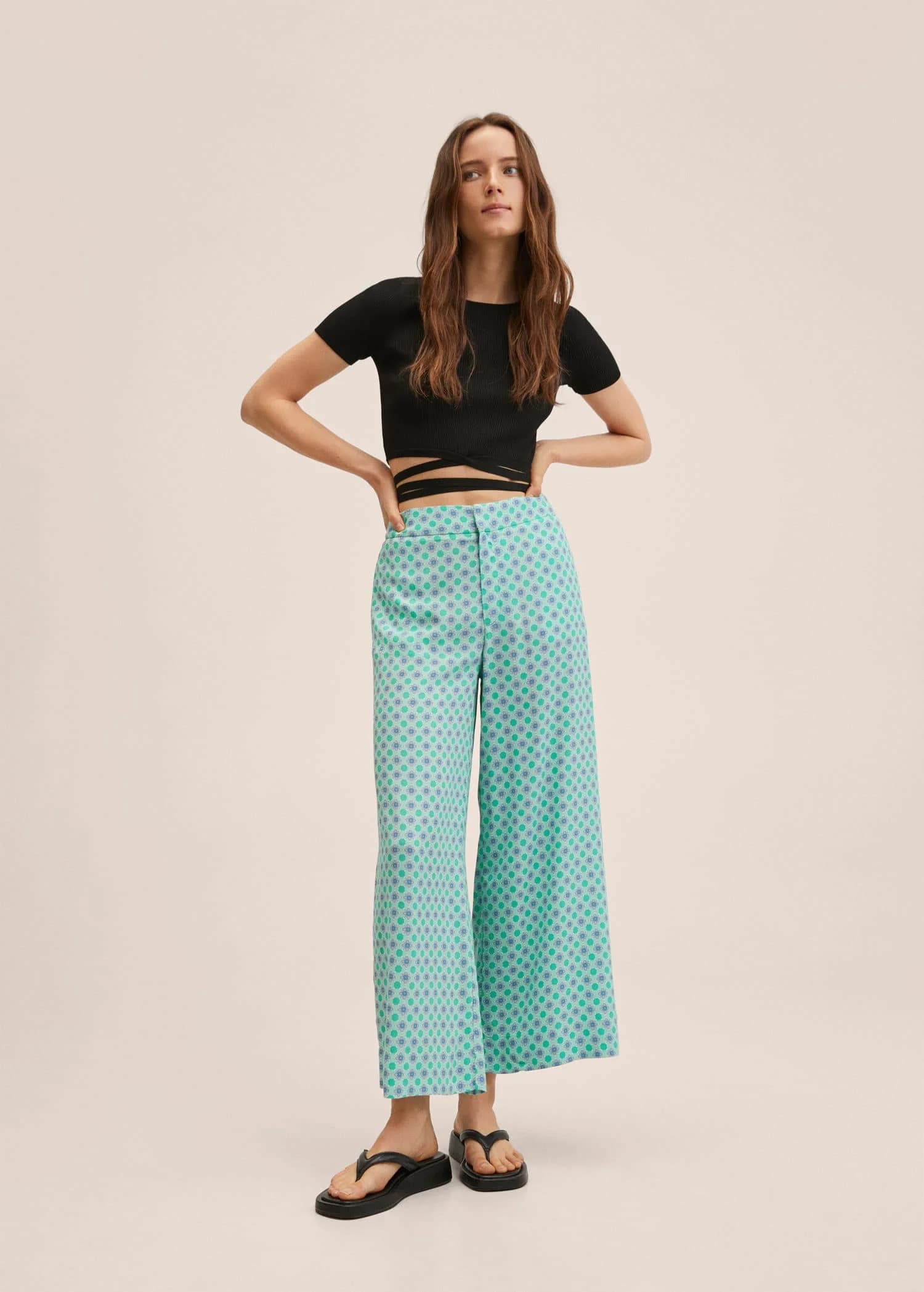 Mango - Quần Dài Jaipur - TURQUOISE - AQUA