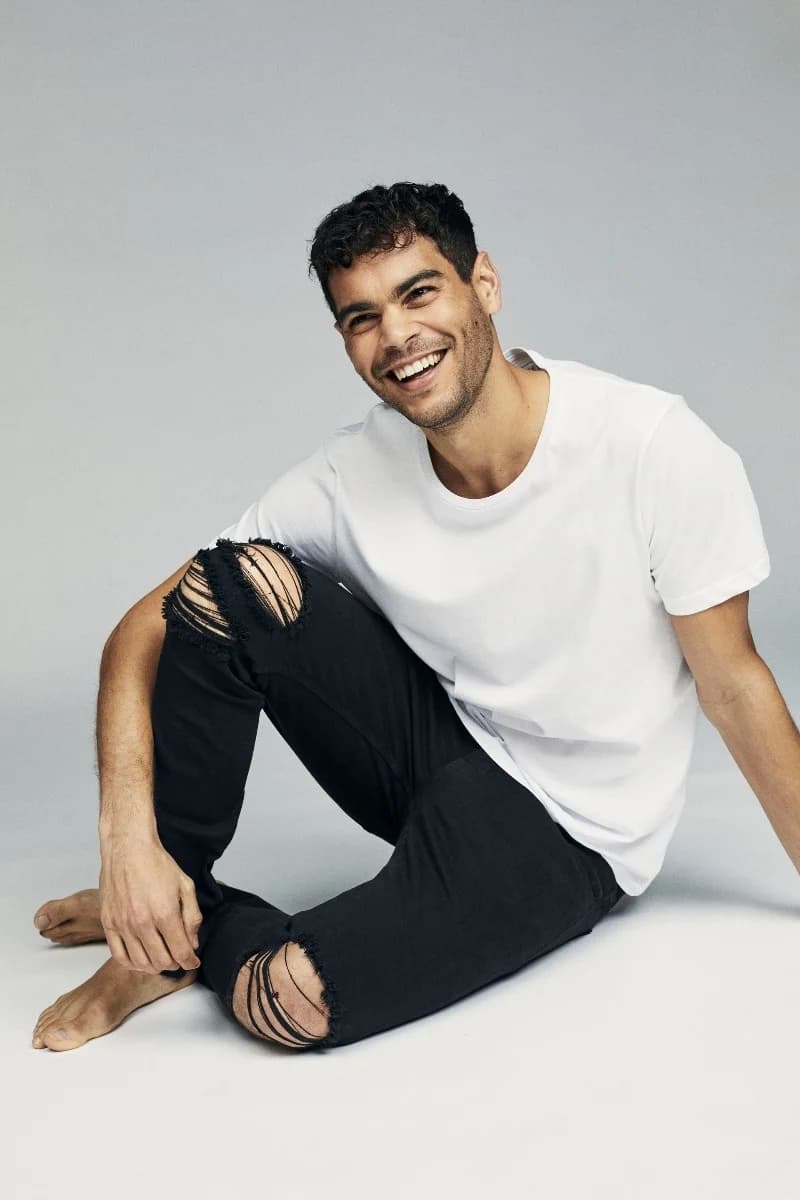 Cotton On - Quần Jeans Nam - Super Skinny Jean - JET BLACK BLOW OUT